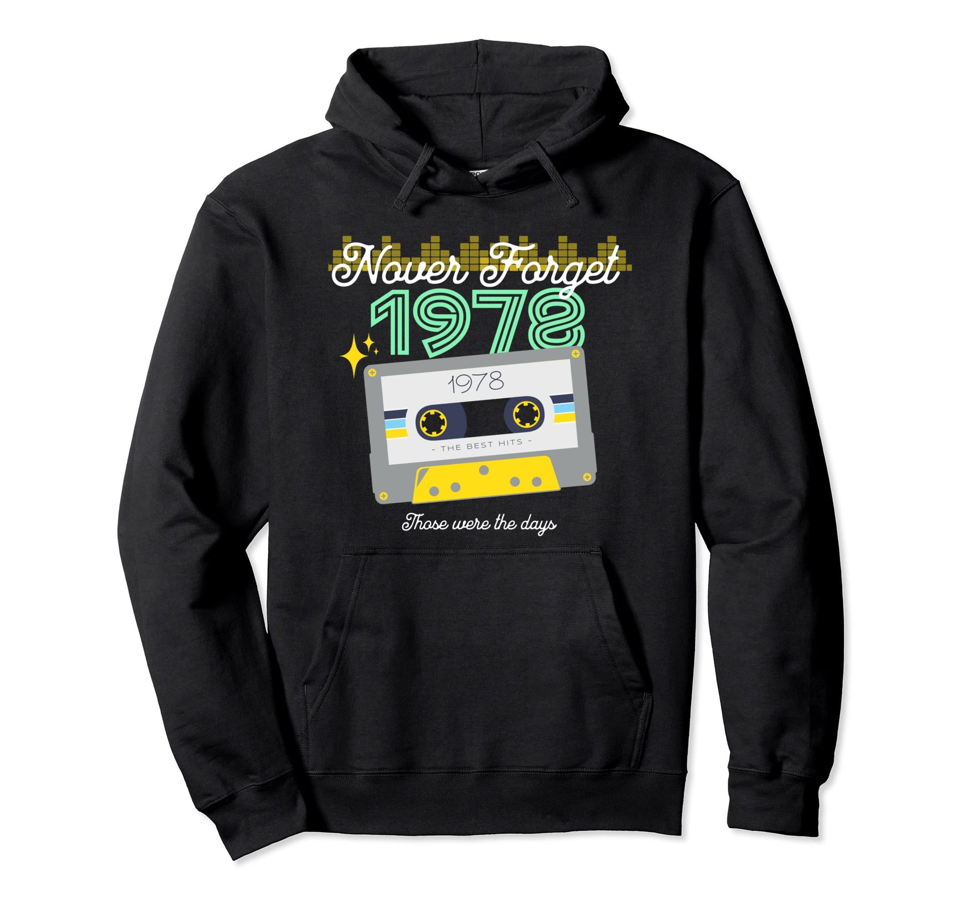 Never Forget Funny Tape Cassete Pop Hoodie - Custom Art Print for Adults - T-Shirt, Sweatshirt, Hoodie