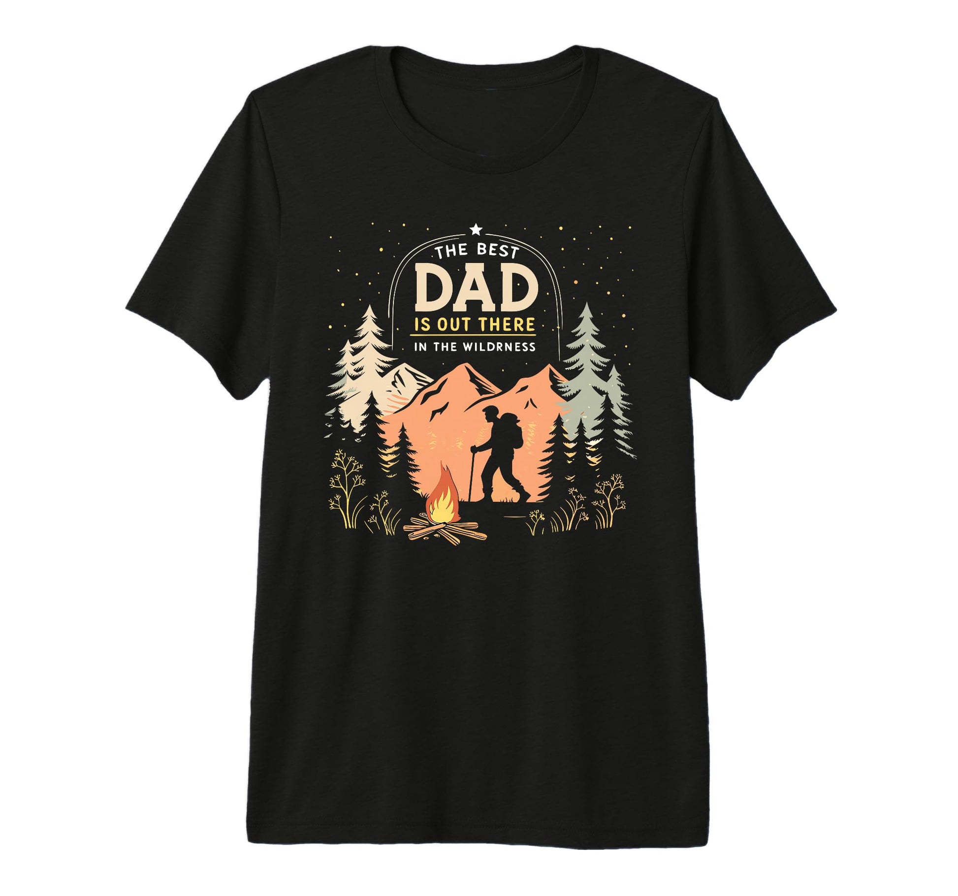 Mens Best Dad Is Out There Fathers Day T-Shirt - Graphic Print for Adults - T-Shirt, Sweatshirt, Hoodie