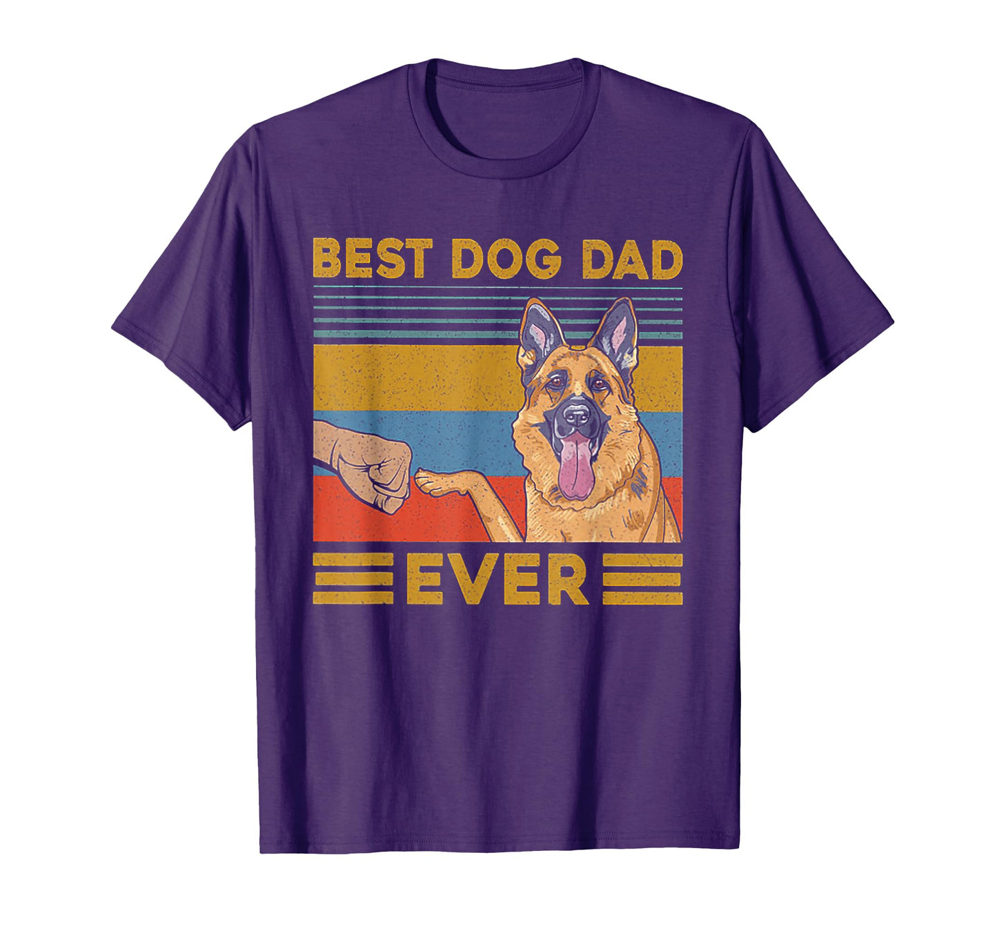 Best Dog Dad Ever German Shepherd T-Shirt - Minimalist Print Unisex - T-Shirt, Sweatshirt, Hoodie