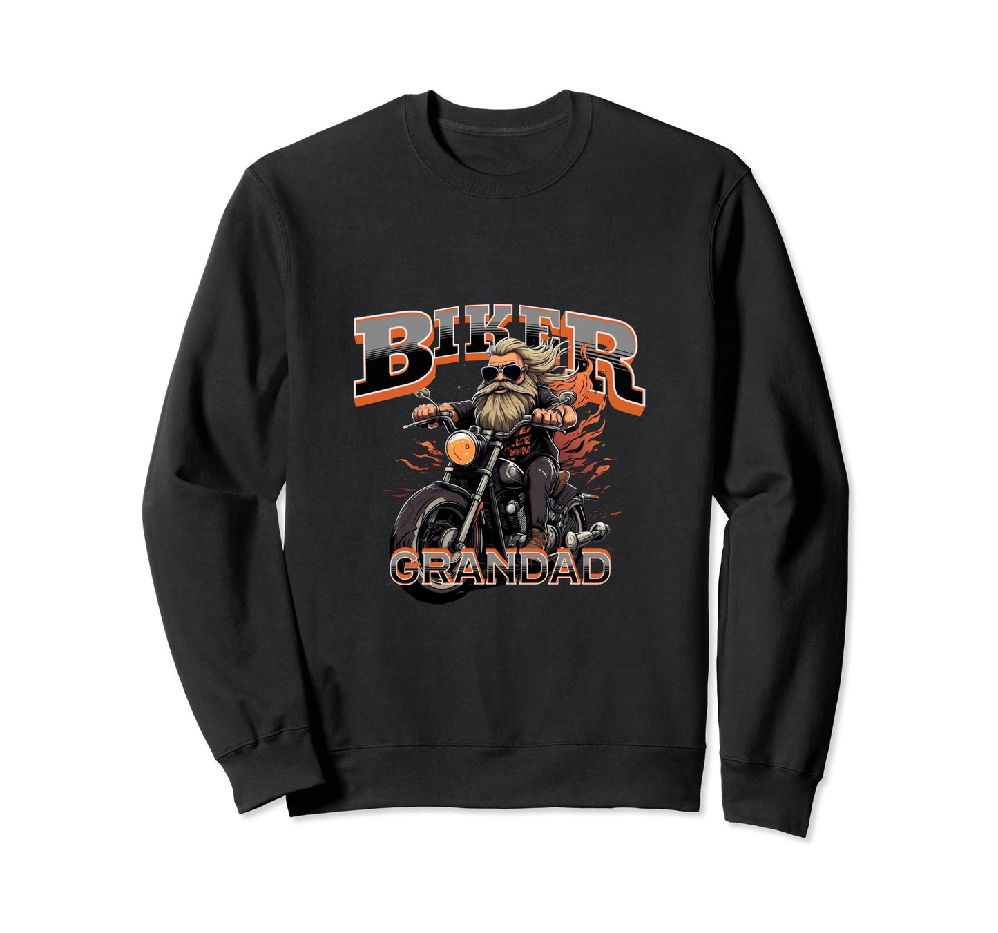 Mens Motorbike Biker Grandpa Sweatshirt - Fun Novelty Design Unisex - T-Shirt, Sweatshirt, Hoodie