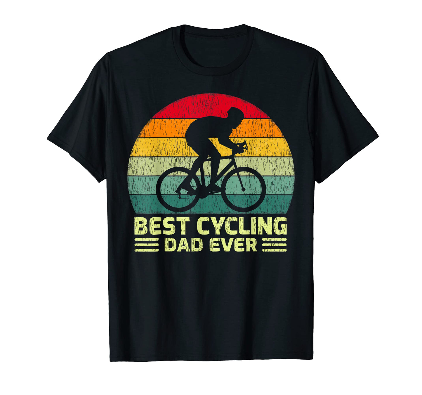 Mens Funny Best Cycling Dad Ever T-Shirt - Casual Everyday Wear for Adults - T-Shirt, Sweatshirt, Hoodie