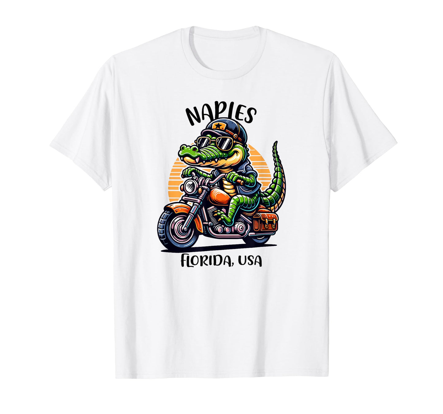 Naples Florida Usa Alligator T-Shirt - Novelty Apparel Men Women - T-Shirt, Sweatshirt, Hoodie