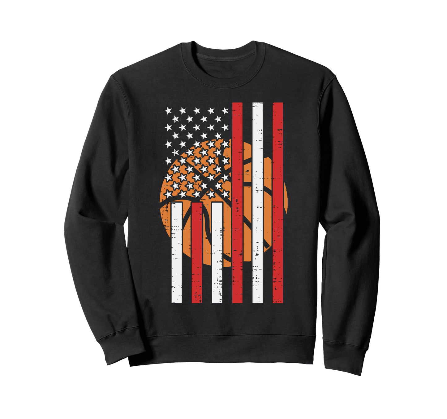 American Flag Basketball Usa Sport Sweatshirt - Streetwear Style Men Women - T-Shirt, Sweatshirt, Hoodie