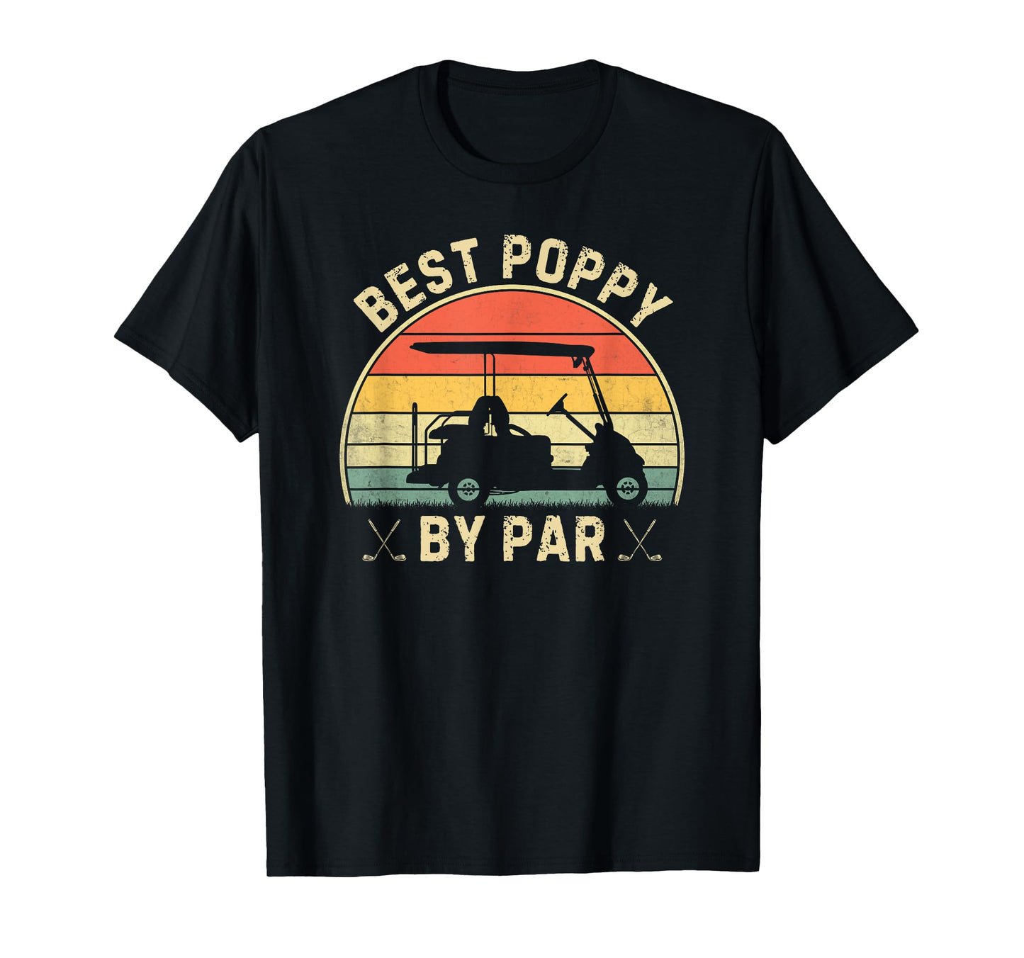 Mens Best Poppy Par Funny Golf T-Shirt - Aesthetic Graphic for Adults - T-Shirt, Sweatshirt, Hoodie