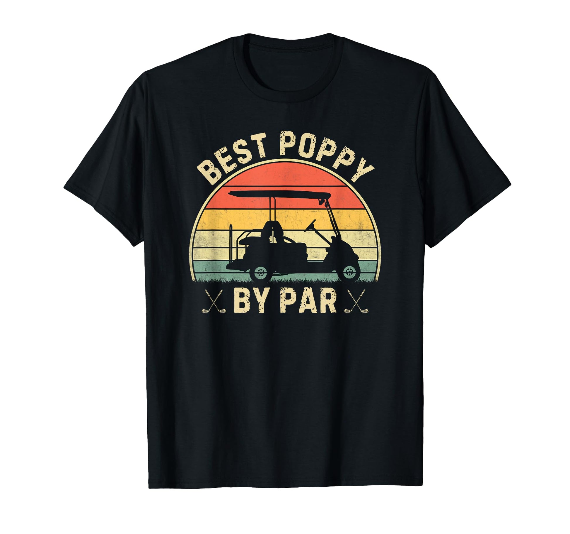 Mens Best Poppy Par Funny Golf T-Shirt - Aesthetic Graphic for Adults - T-Shirt, Sweatshirt, Hoodie