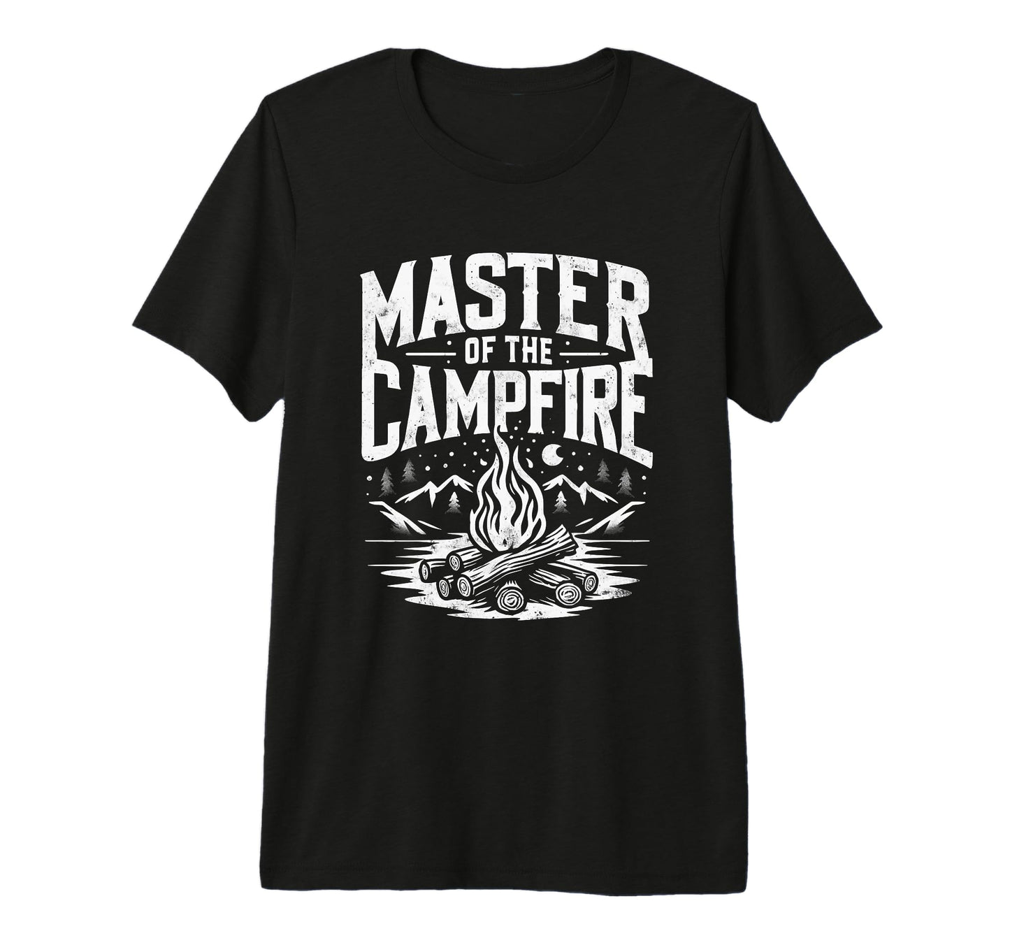 Master Campfire Dad Camping Tri Blend T-Shirt - Novelty Apparel Unisex - T-Shirt, Sweatshirt, Hoodie