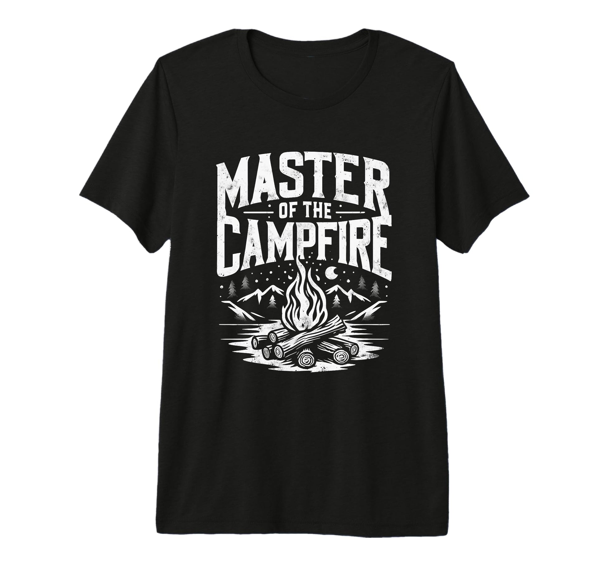 Master Campfire Dad Camping Tri Blend T-Shirt - Novelty Apparel Unisex - T-Shirt, Sweatshirt, Hoodie