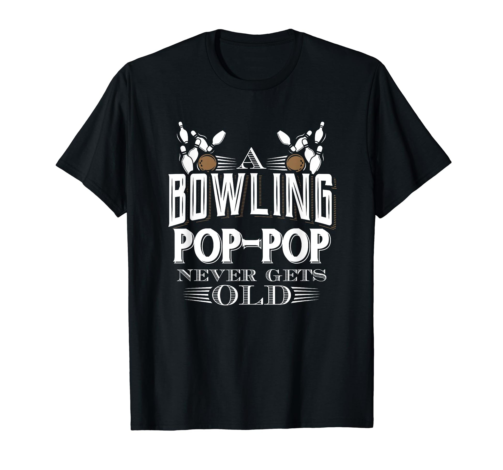 Bowling Team Pop Pop Funny T-Shirt - Minimalist Print for Adults - T-Shirt, Sweatshirt, Hoodie