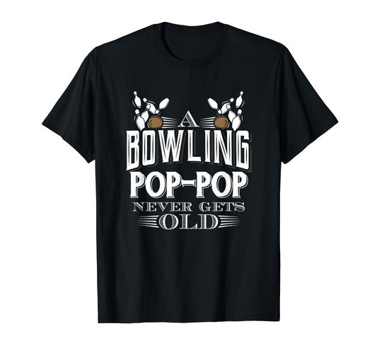 Bowling Team Pop Pop Funny T-Shirt - Minimalist Print for Adults - T-Shirt, Sweatshirt, Hoodie
