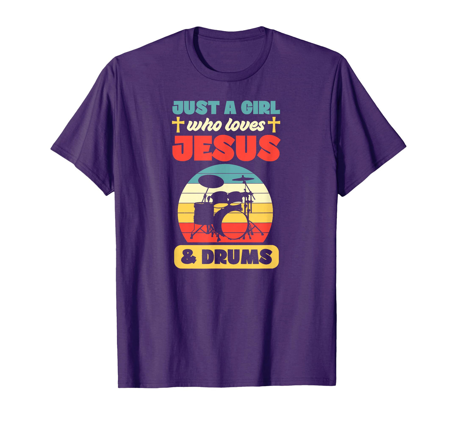 Just Who Loves Jesus And Drums T-Shirt - Unique Graphic Men Women - T-Shirt, Sweatshirt, Hoodie