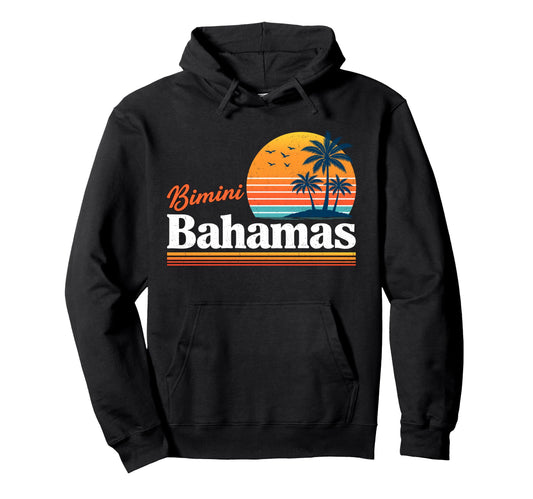 Bahamas Bimini Tropical Island Vacation Hoodie - Trendy Graphic for Adults - T-Shirt, Sweatshirt, Hoodie