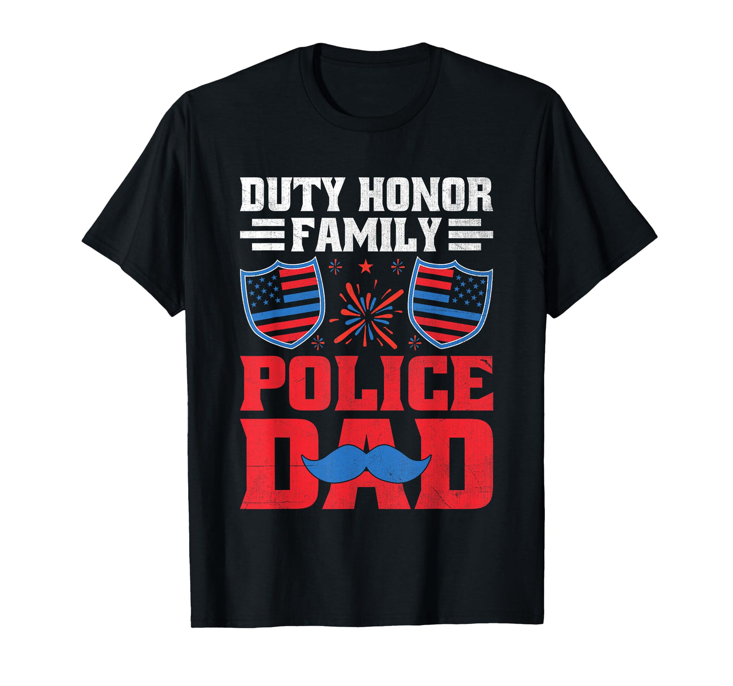 Funny Police Dad 4Th July American T-Shirt - Streetwear Style for Adults - T-Shirt, Sweatshirt, Hoodie