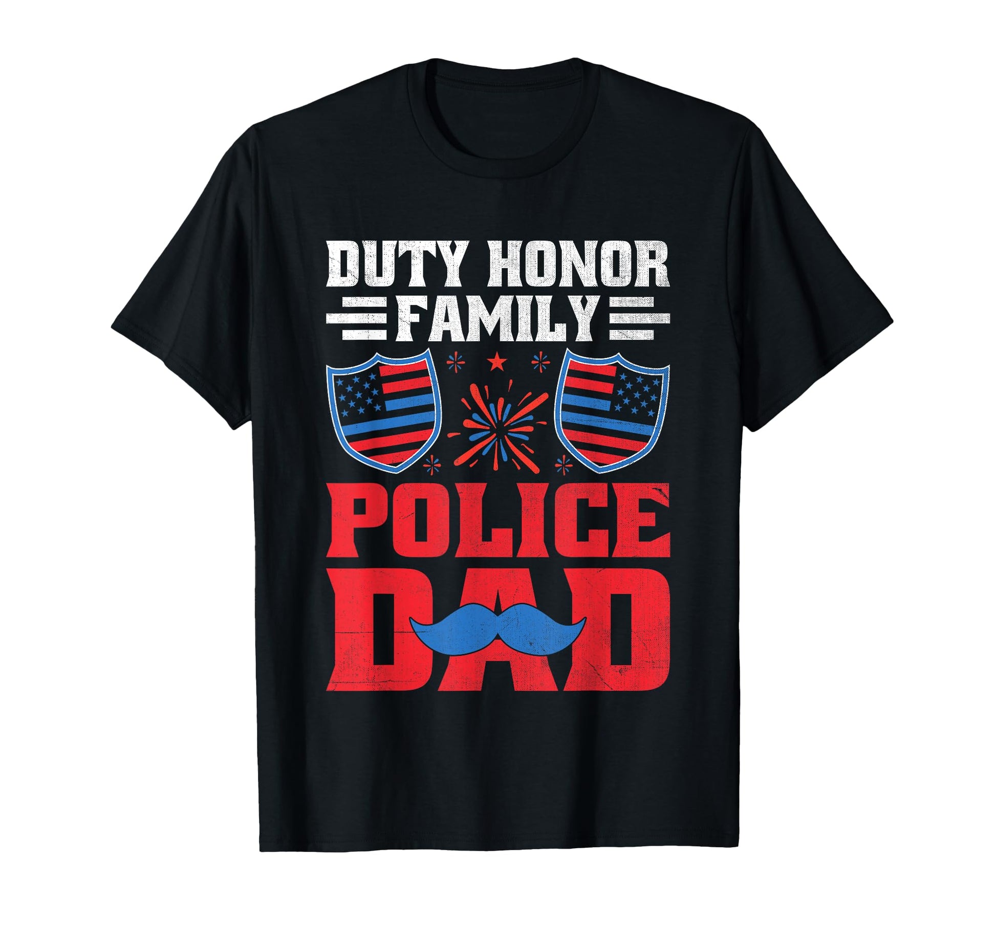 Funny Police Dad 4Th July American T-Shirt - Streetwear Style for Adults - T-Shirt, Sweatshirt, Hoodie