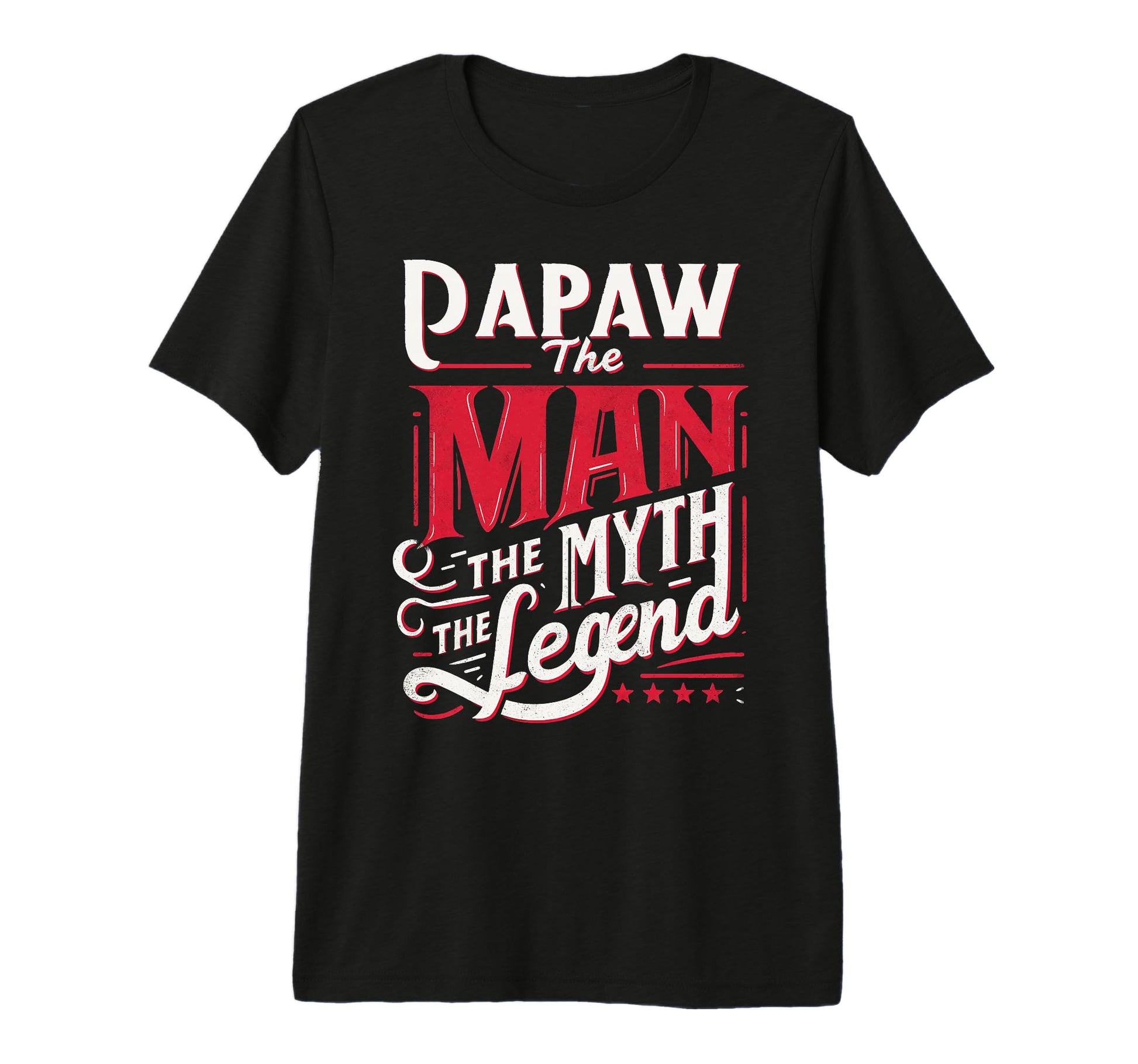 Mens Papaw Myth Legend Dad Grandpa Tri T-Shirt - Novelty Apparel Men Women - T-Shirt, Sweatshirt, Hoodie