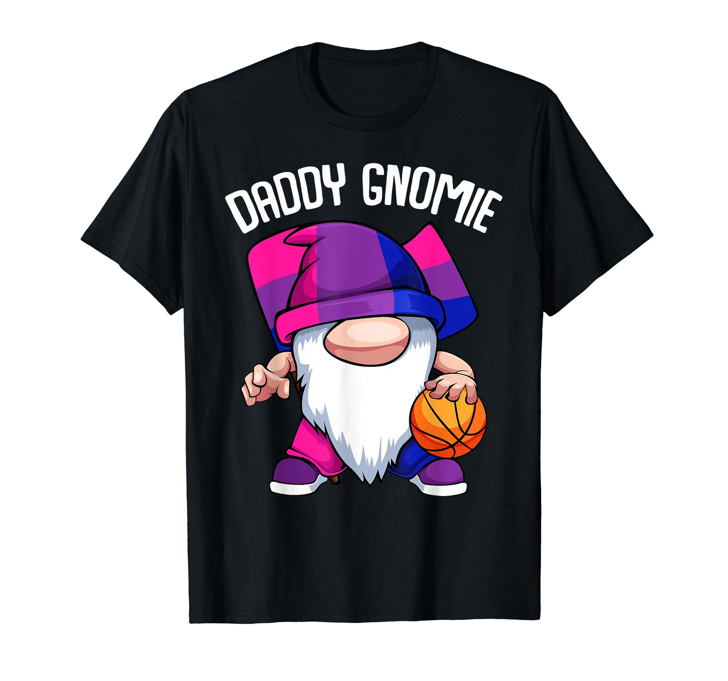Bisexual Basketball Daddy Gnome Lgbt Q T-Shirt - Trendy Graphic Men Women - T-Shirt, Sweatshirt, Hoodie