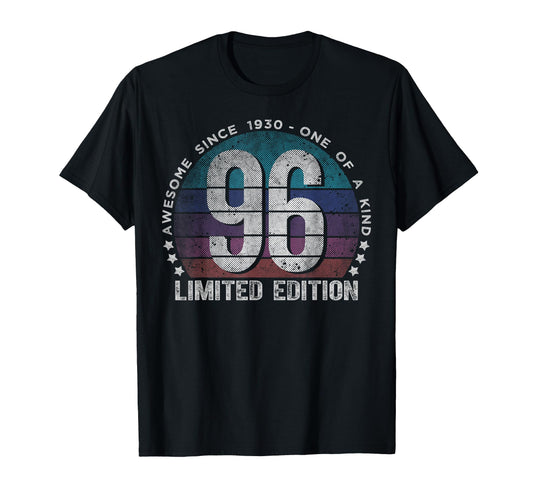 96 Year Old Gifts 1930 96Th T-Shirt - Casual Everyday Wear for Adults - T-Shirt, Sweatshirt, Hoodie