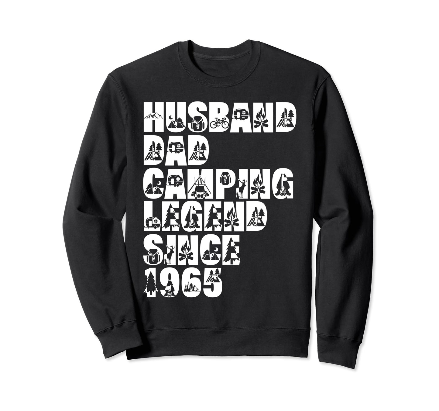 Husband Dad Camping Legend Since Sweatshirt - Custom Art Print Men Women - T-Shirt, Sweatshirt, Hoodie