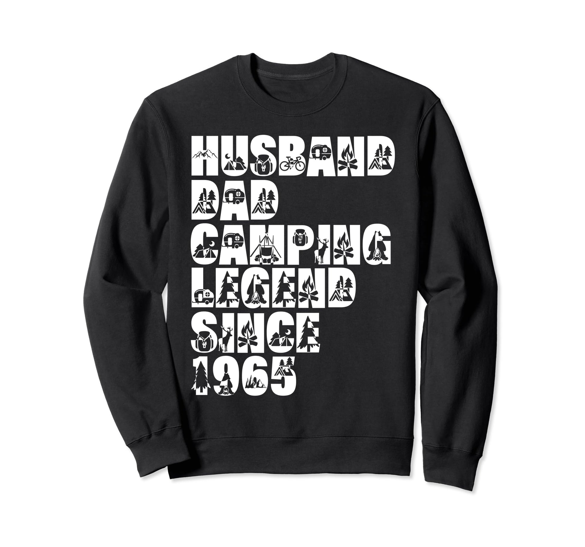 Husband Dad Camping Legend Since Sweatshirt - Custom Art Print Men Women - T-Shirt, Sweatshirt, Hoodie