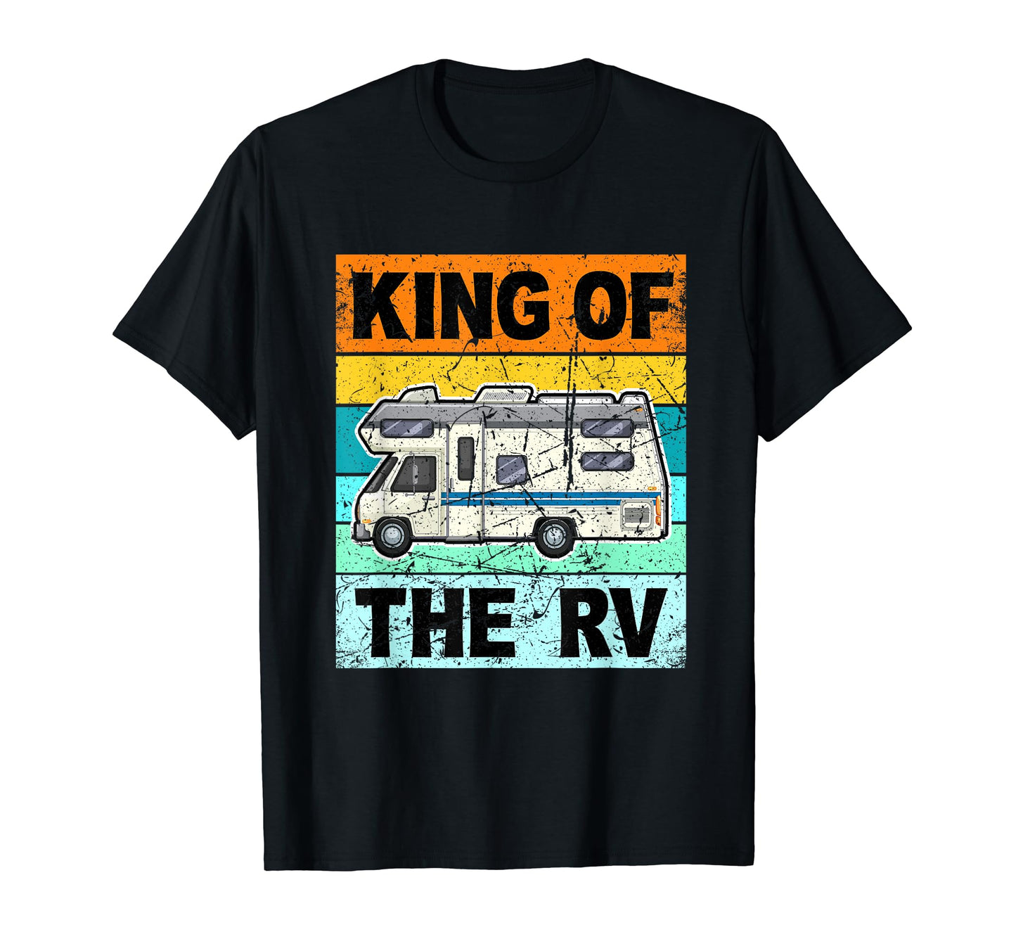 King Rv Camper Camping Dad Father T-Shirt - Novelty Apparel Unisex - T-Shirt, Sweatshirt, Hoodie