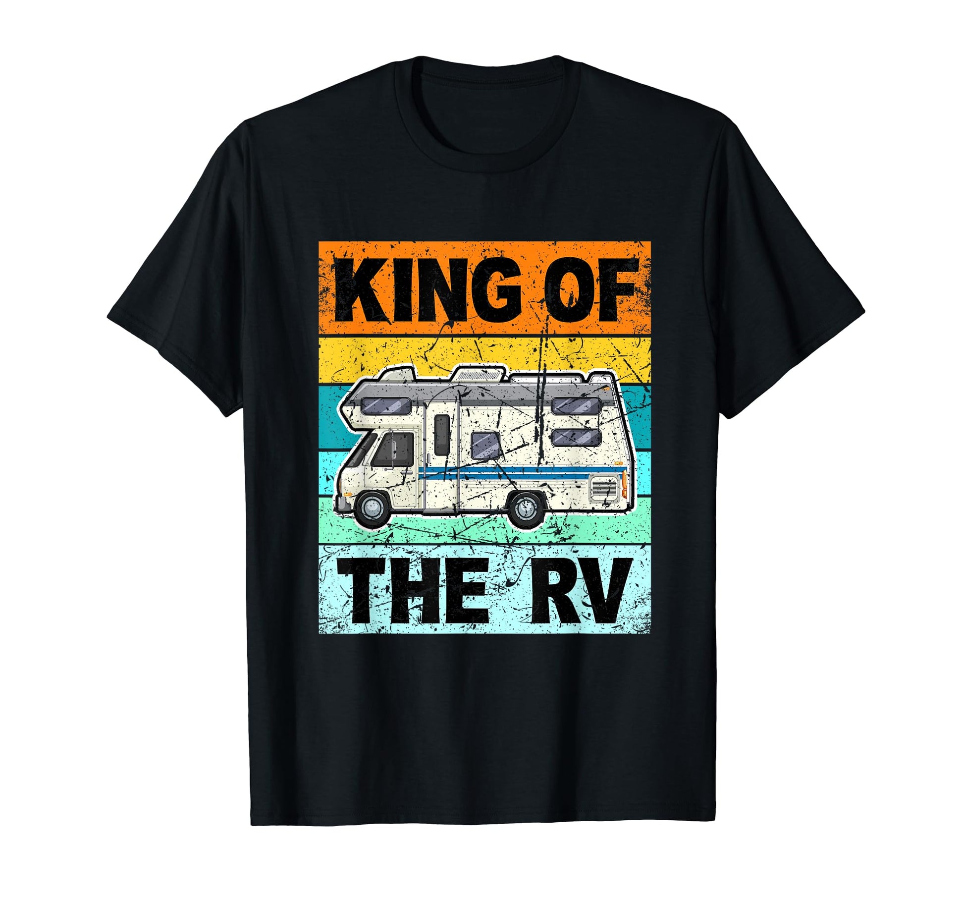 King Rv Camper Camping Dad Father T-Shirt - Novelty Apparel Unisex - T-Shirt, Sweatshirt, Hoodie