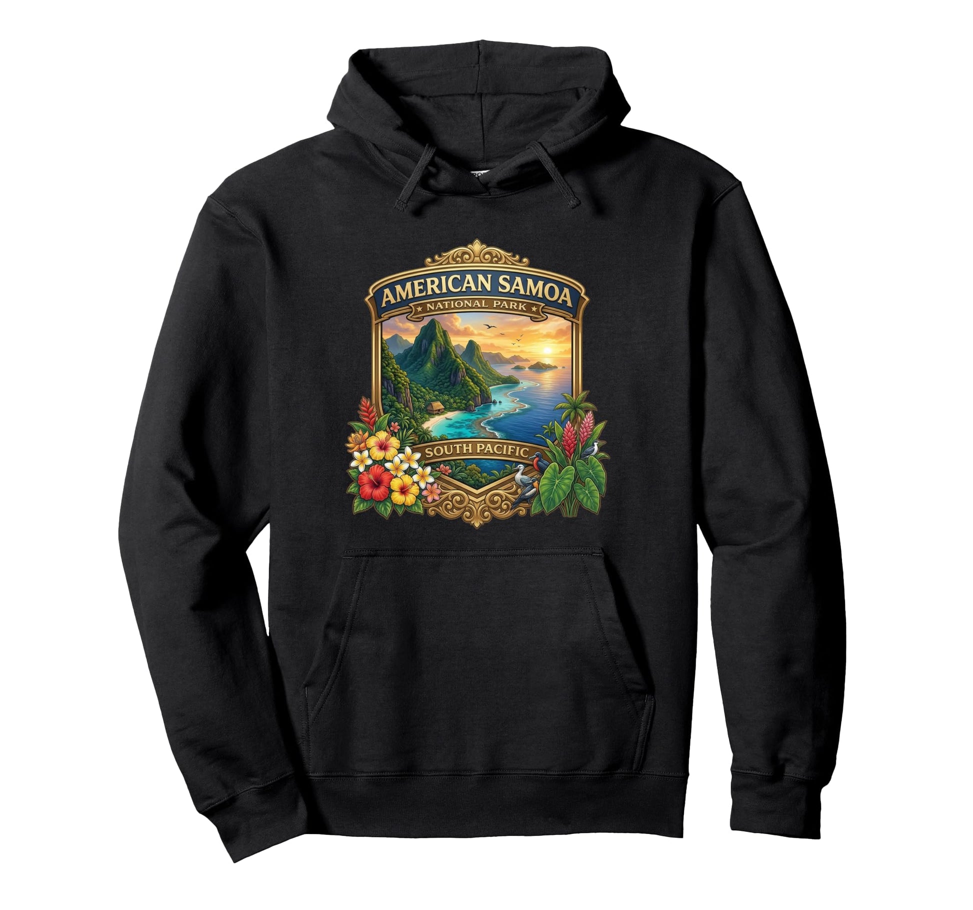American Samoa National Park South Hoodie - Aesthetic Graphic Unisex - T-Shirt, Sweatshirt, Hoodie
