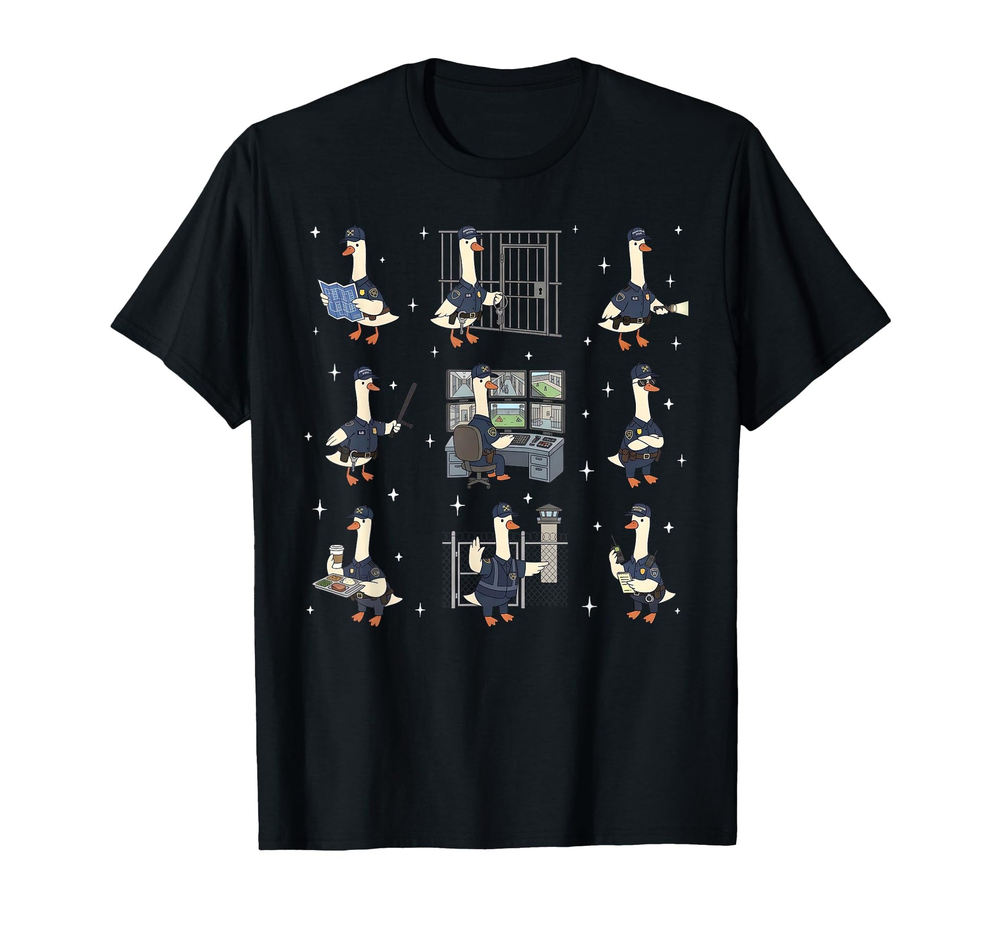 Silly Goose Correctional Officer T-Shirt - Graphic Print Unisex - T-Shirt, Sweatshirt, Hoodie