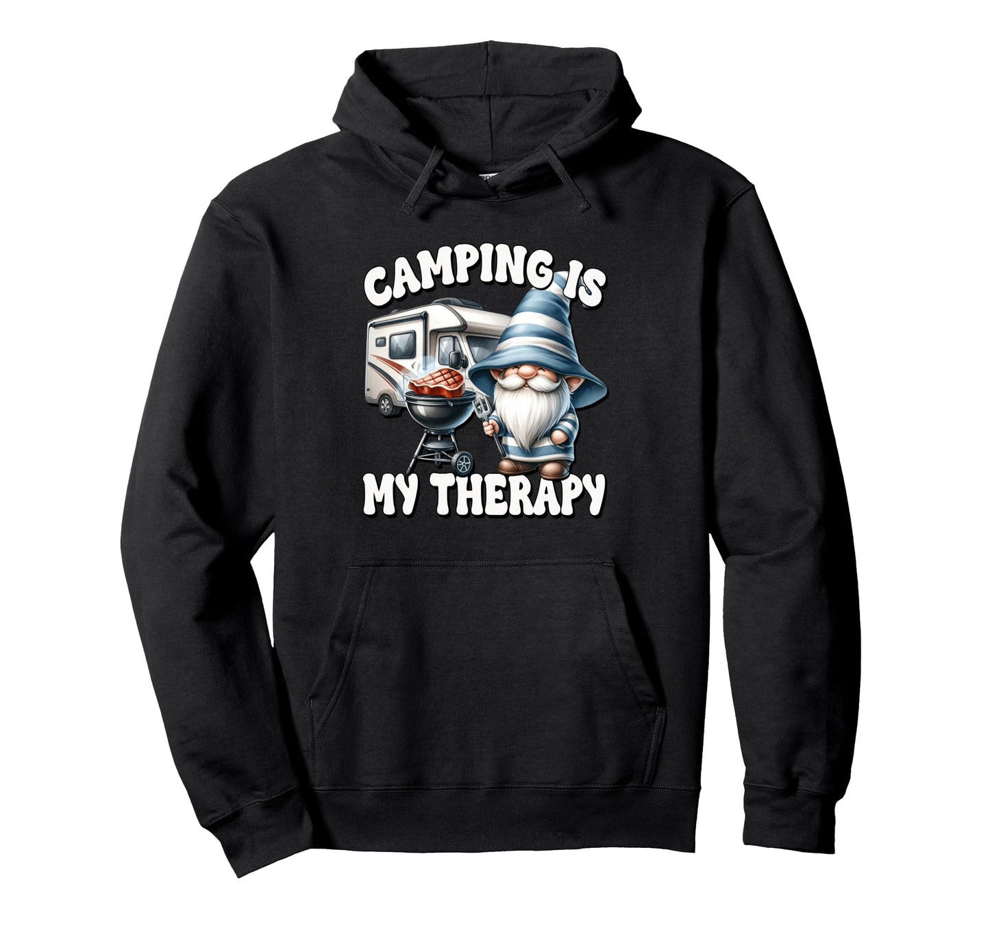 Grill Dad Gnome Funny Grilling Camping Is Hoodie - Novelty Apparel Unisex - T-Shirt, Sweatshirt, Hoodie
