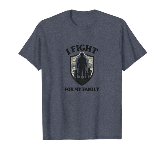 Army Dads I Fight My Family Military T-Shirt - Minimalist Print for Adults - T-Shirt, Sweatshirt, Hoodie