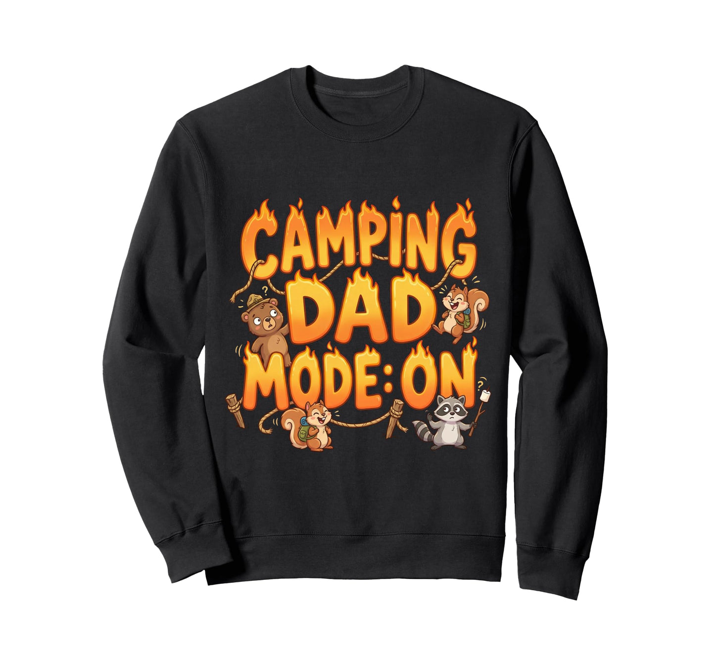 Funny Dad Camping Adventure Sweatshirt - Custom Art Print Men Women - T-Shirt, Sweatshirt, Hoodie