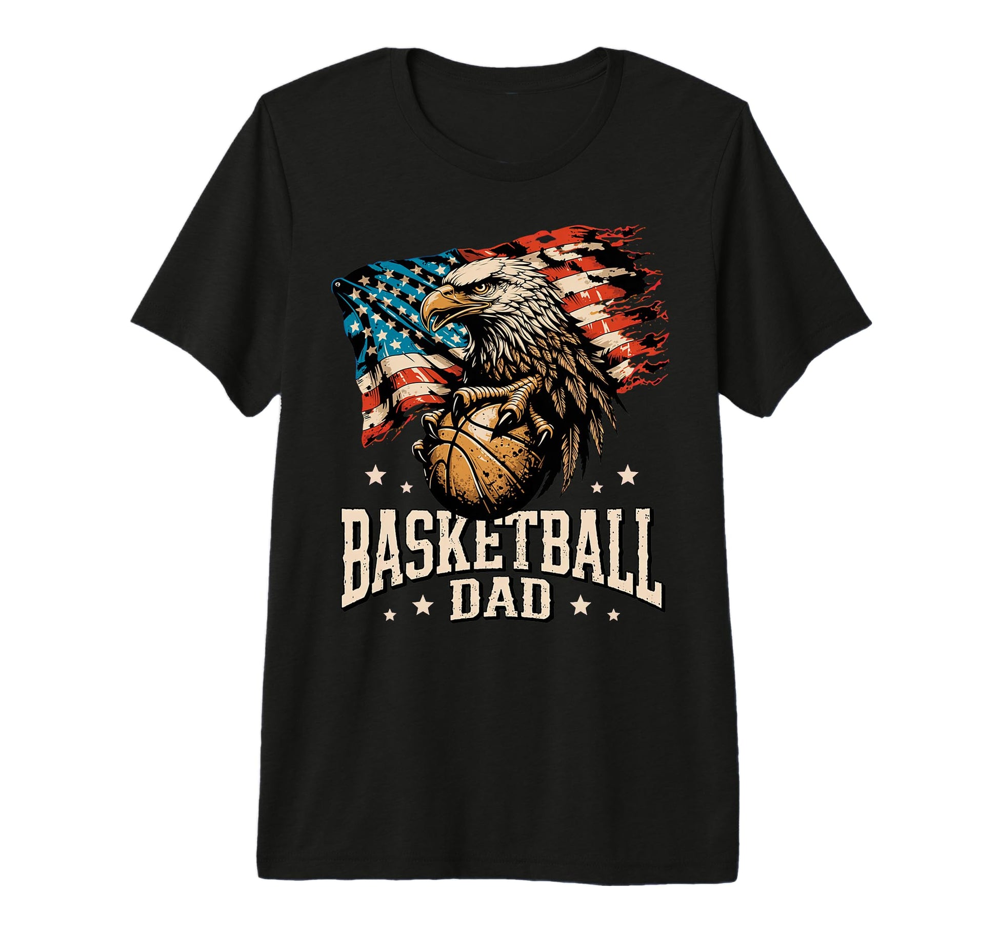 Mens Basketball American Flag T-Shirt - Unique Graphic for Adults - T-Shirt, Sweatshirt, Hoodie