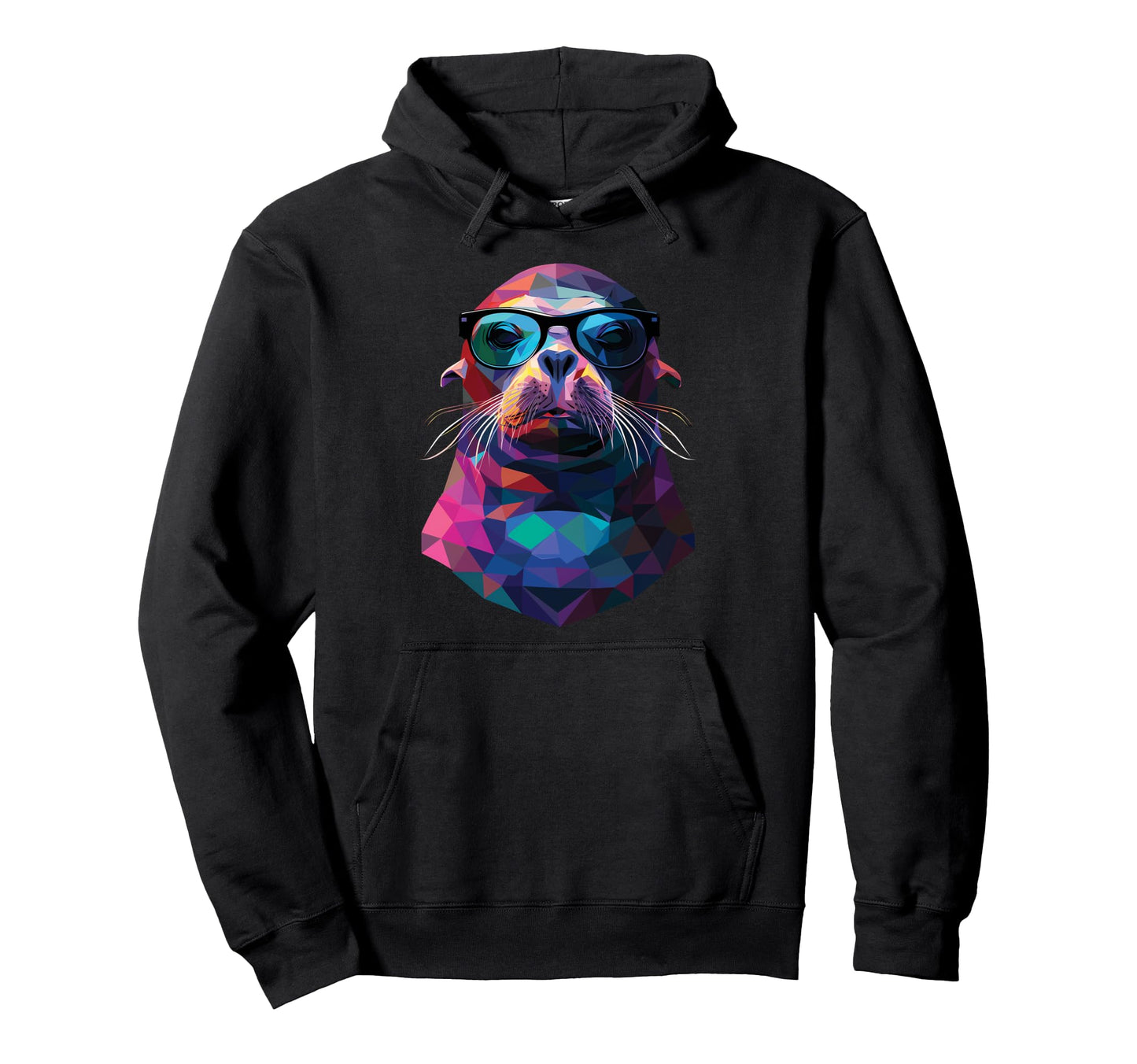 Seal Dad Mom Sunglasses Seal Hoodie - Aesthetic Graphic for Adults - T-Shirt, Sweatshirt, Hoodie