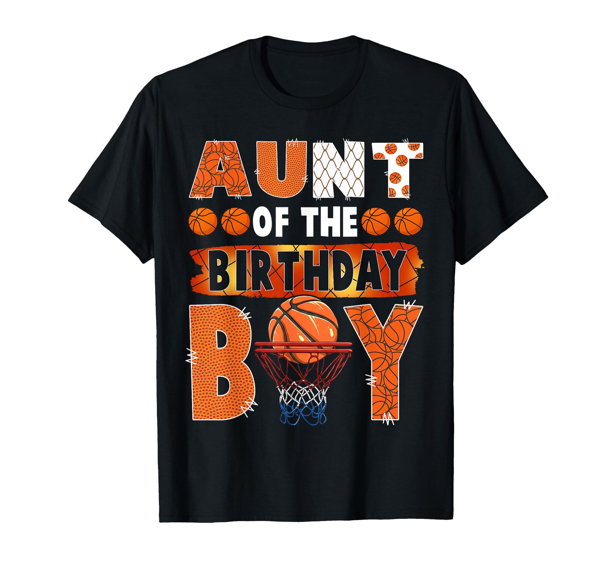 Aunt Birthday Basketball Lover T-Shirt - Casual Everyday Wear for Adults - T-Shirt, Sweatshirt, Hoodie
