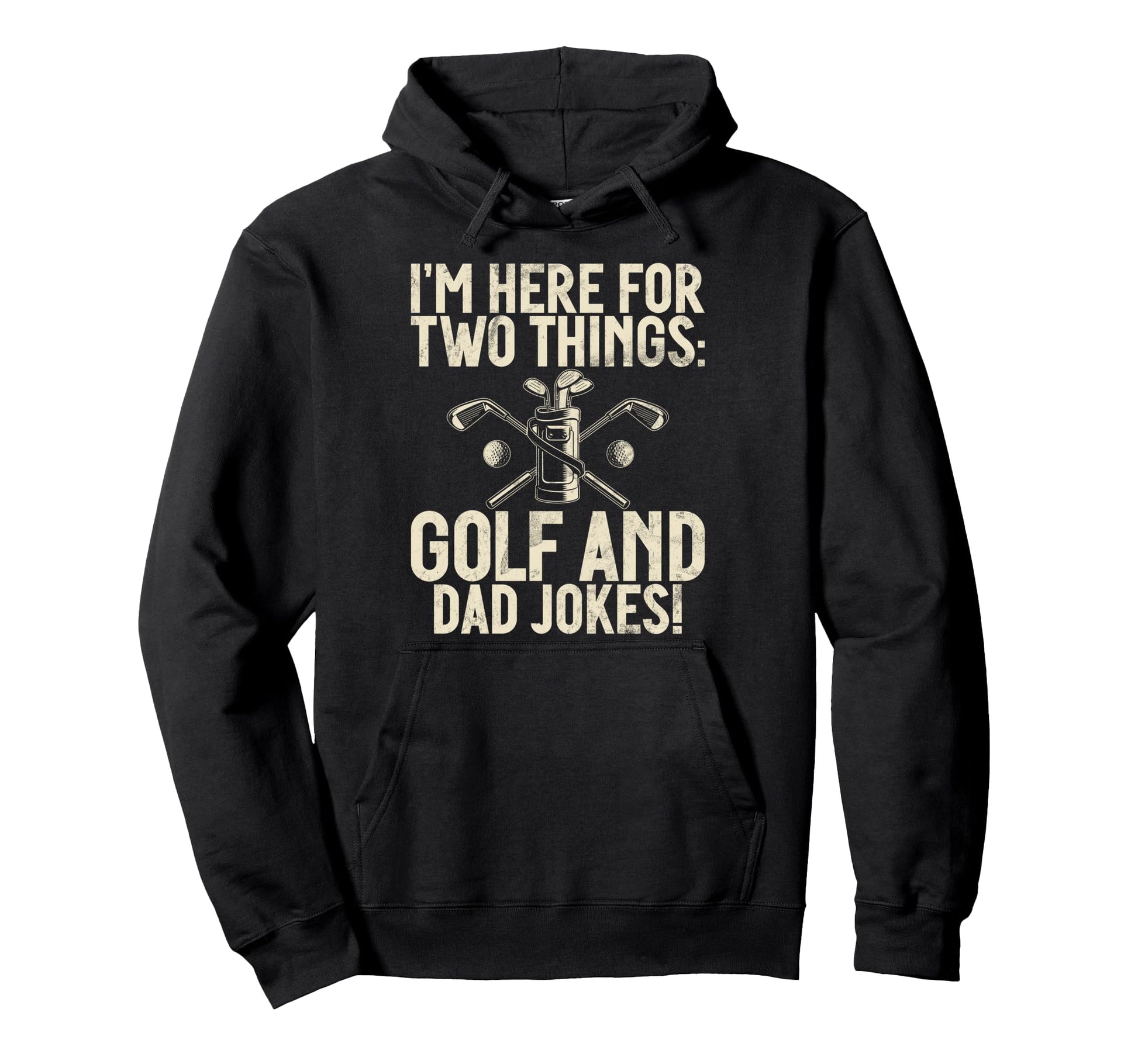 Golf And Dad Jokes Golf Dad Hoodie - Minimalist Print Unisex - T-Shirt, Sweatshirt, Hoodie