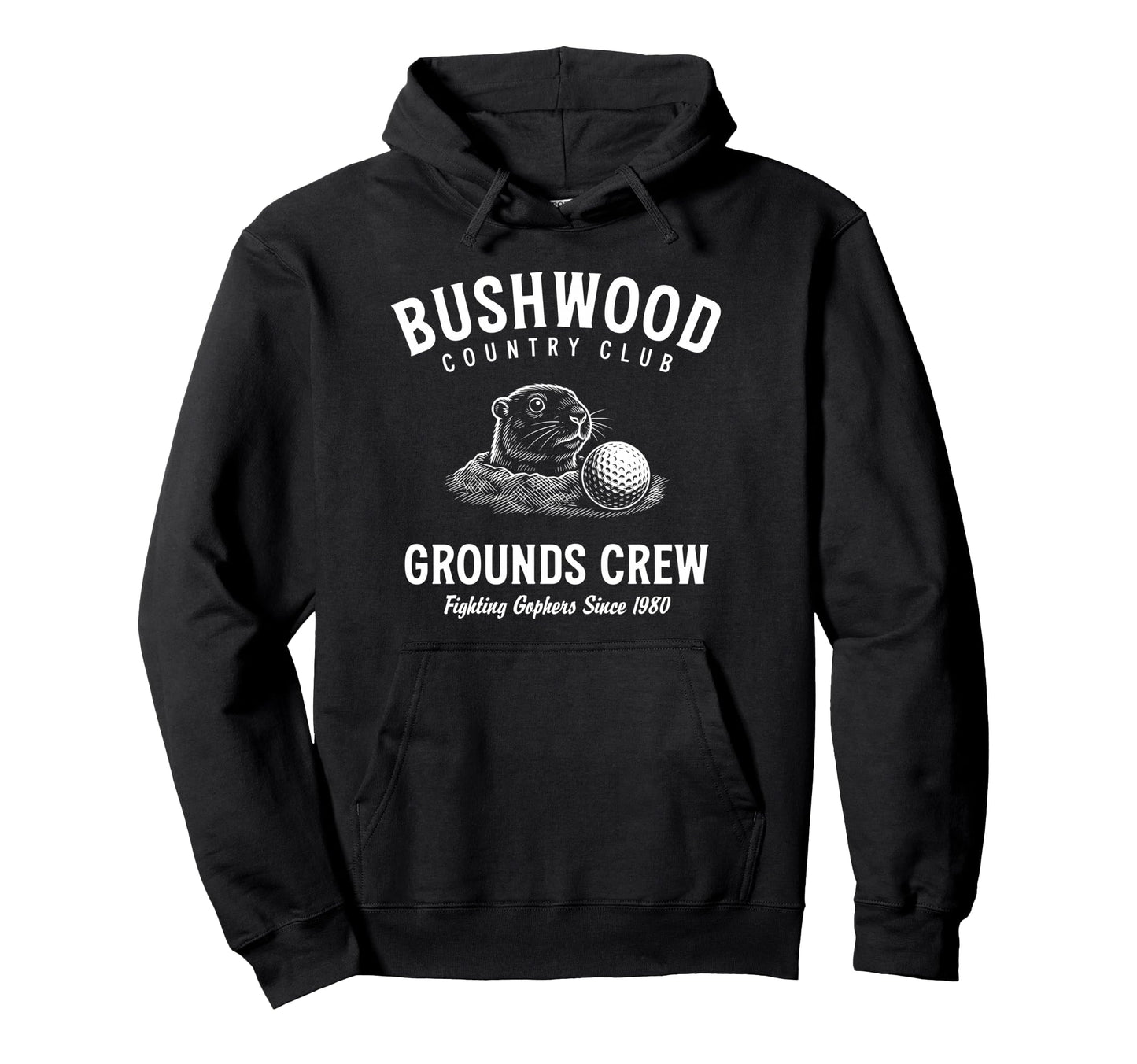 Bushwood Country Club Grounds Crew Hoodie - Minimalist Print for Adults - T-Shirt, Sweatshirt, Hoodie