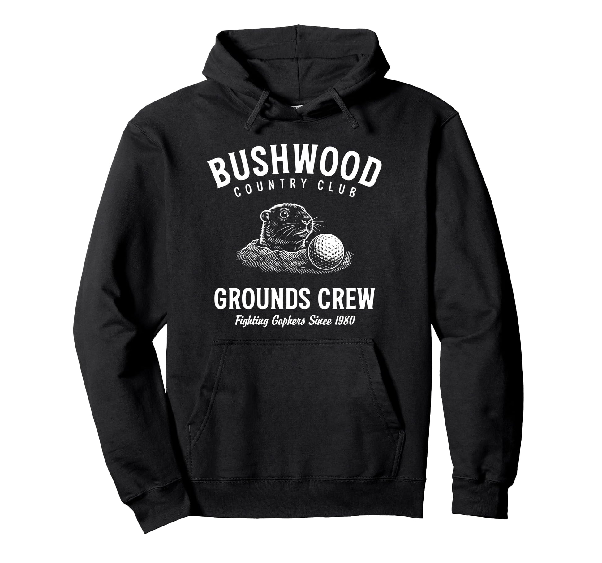 Bushwood Country Club Grounds Crew Hoodie - Minimalist Print for Adults - T-Shirt, Sweatshirt, Hoodie