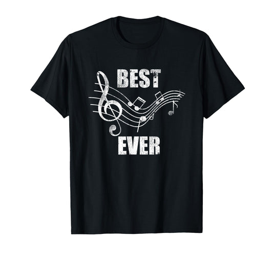 Best Dad Ever Fathers Day Music T-Shirt - Aesthetic Graphic Men Women - T-Shirt, Sweatshirt, Hoodie
