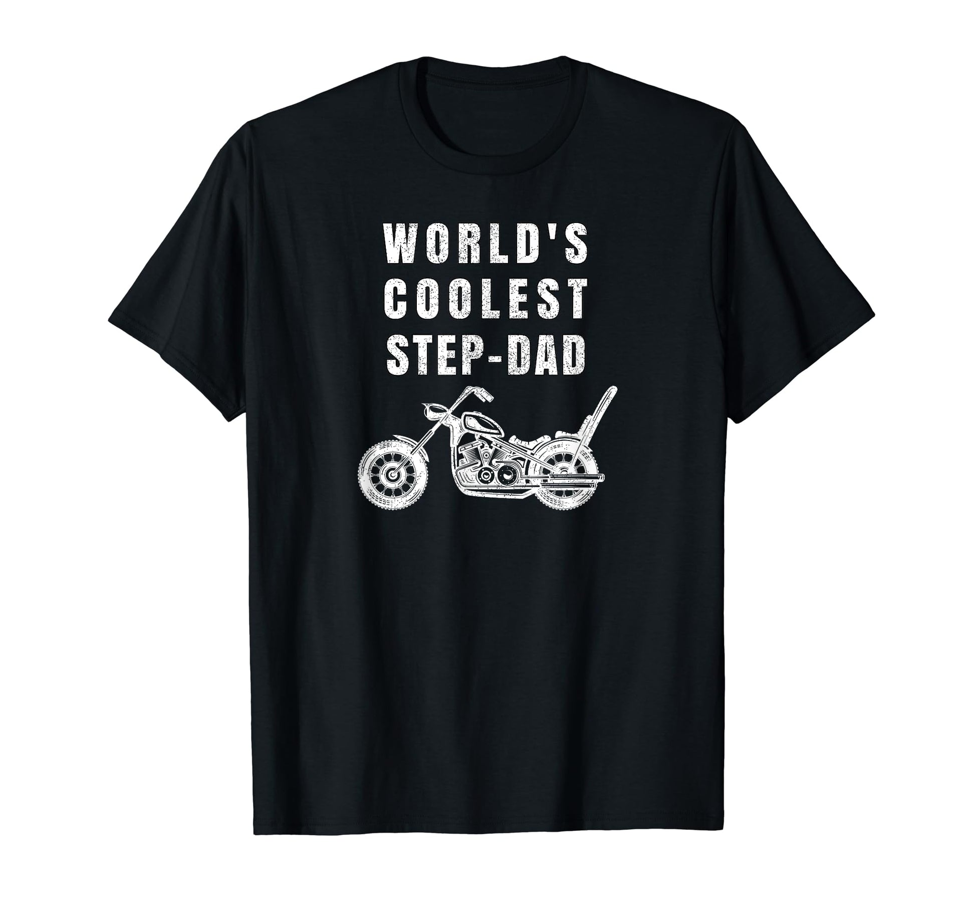 Mens Worlds Coolest Step Dad Motorcycle T-Shirt - Streetwear Style Unisex - T-Shirt, Sweatshirt, Hoodie