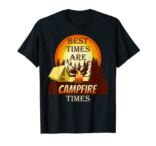 Best Camping Dad Campfire Camp T-Shirt - Trendy Graphic Men Women - T-Shirt, Sweatshirt, Hoodie