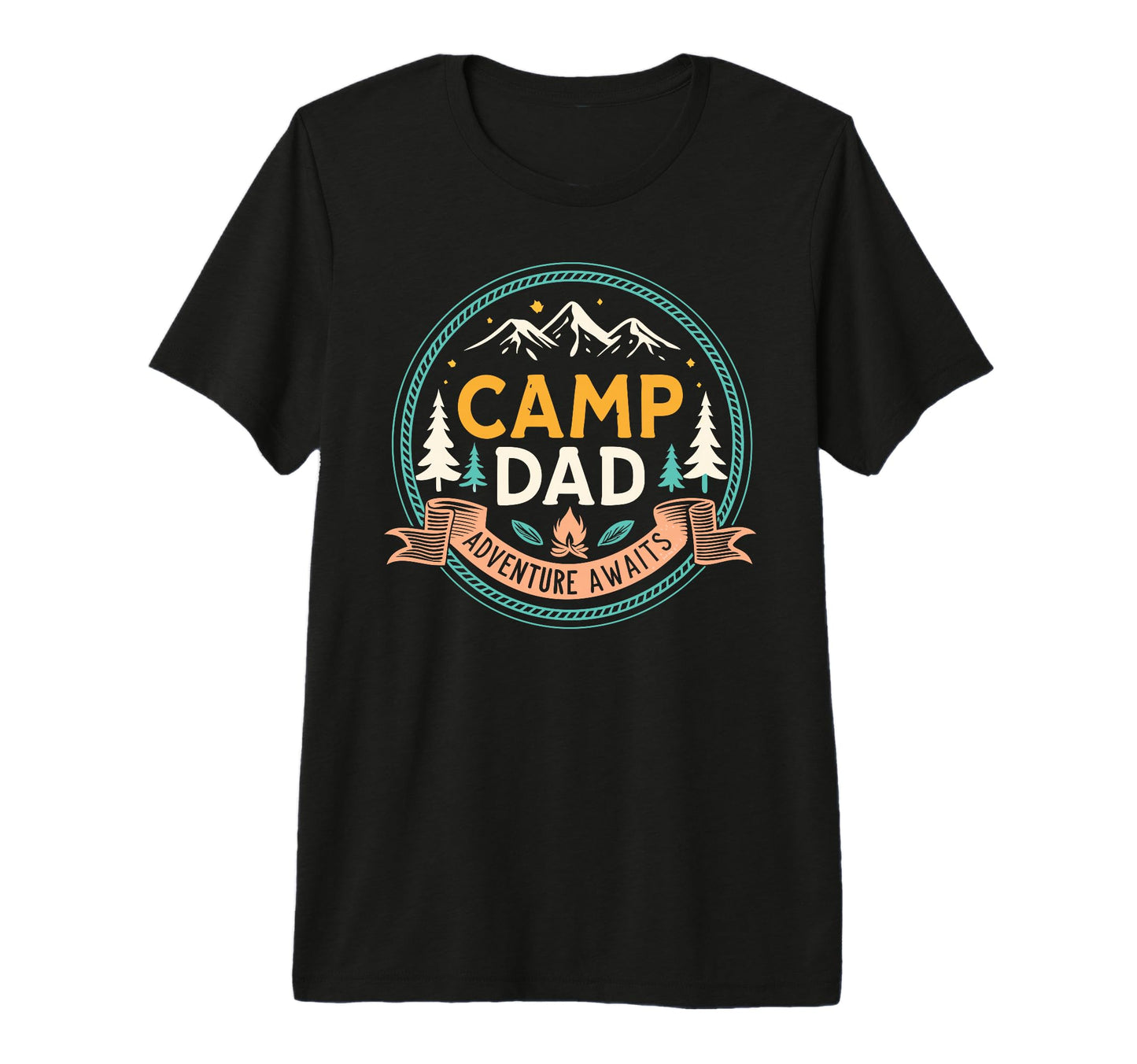 Mens Fathers Day Camping Camp Dad T-Shirt - Aesthetic Graphic Unisex - T-Shirt, Sweatshirt, Hoodie