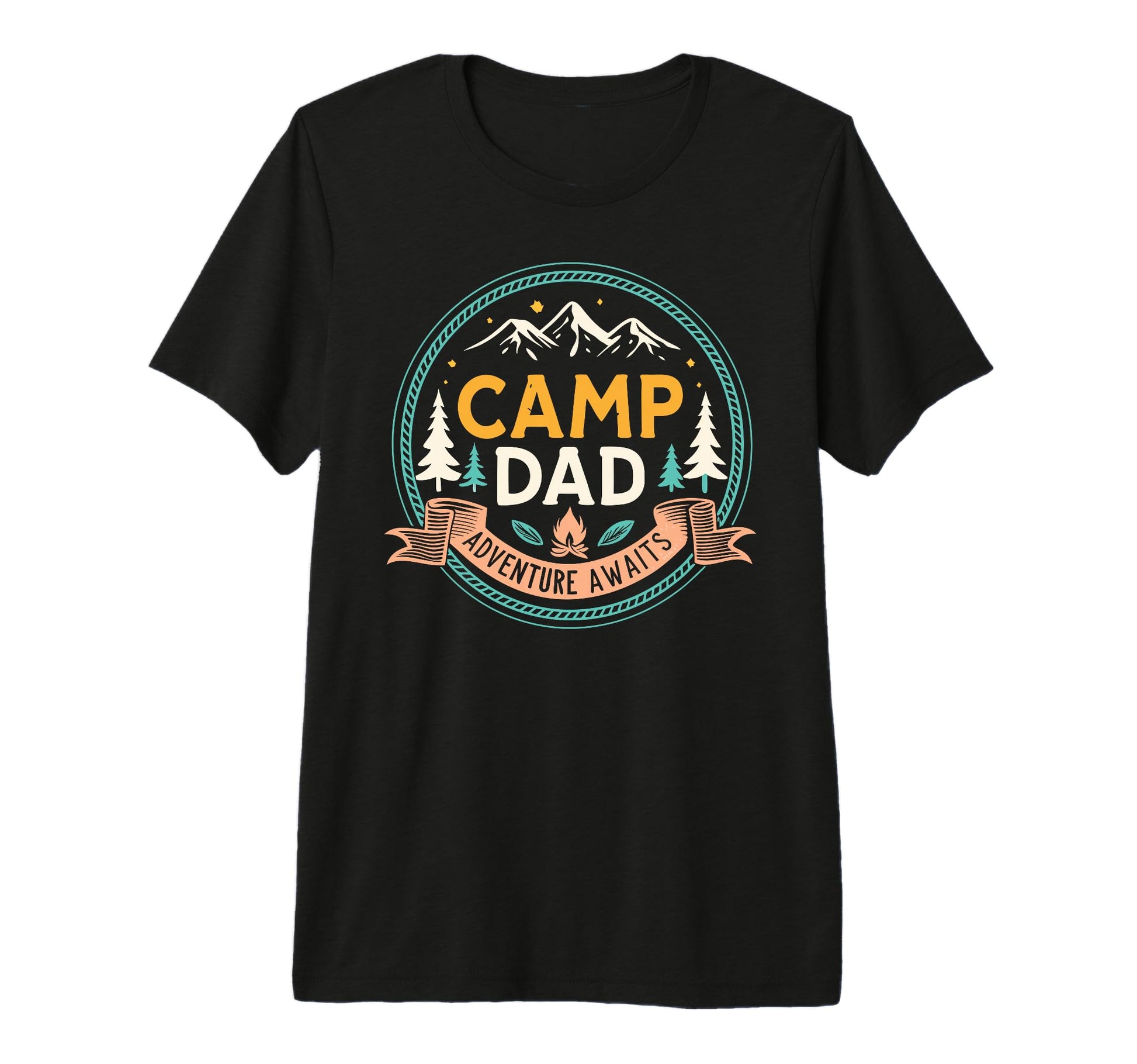 Mens Fathers Day Camping Camp Dad T-Shirt - Aesthetic Graphic Unisex - T-Shirt, Sweatshirt, Hoodie