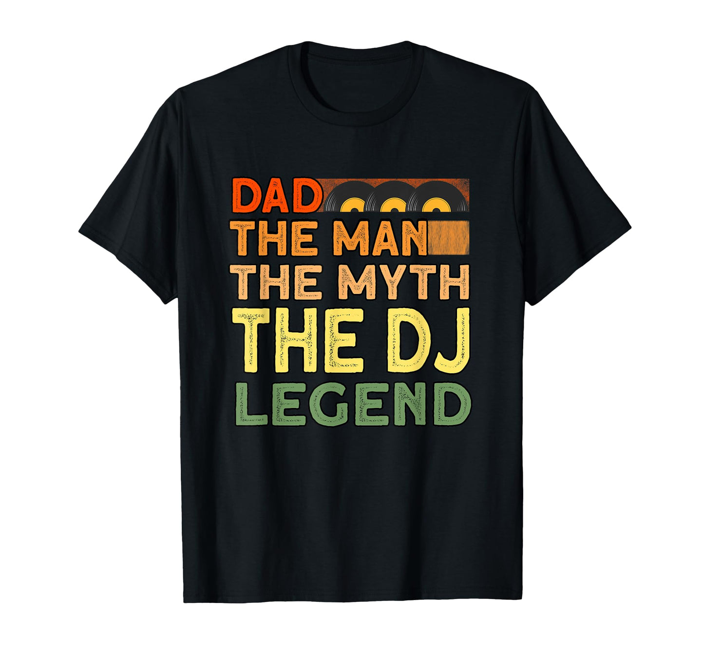 Dad Myth Dj Legend Music Artist Dj T-Shirt - Minimalist Print Men Women - T-Shirt, Sweatshirt, Hoodie