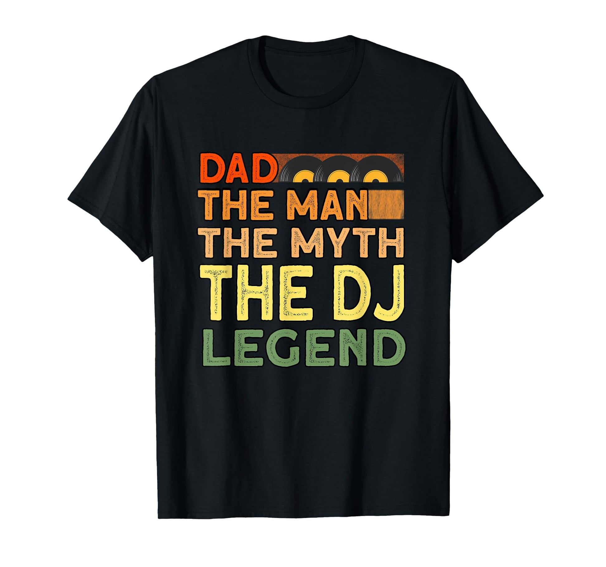 Dad Myth Dj Legend Music Artist Dj T-Shirt - Minimalist Print Men Women - T-Shirt, Sweatshirt, Hoodie