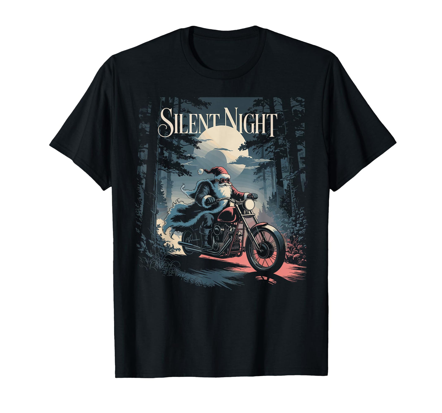 Biker Motorcycle Chopper Night Rider T-Shirt - Streetwear Style for Adults - T-Shirt, Sweatshirt, Hoodie
