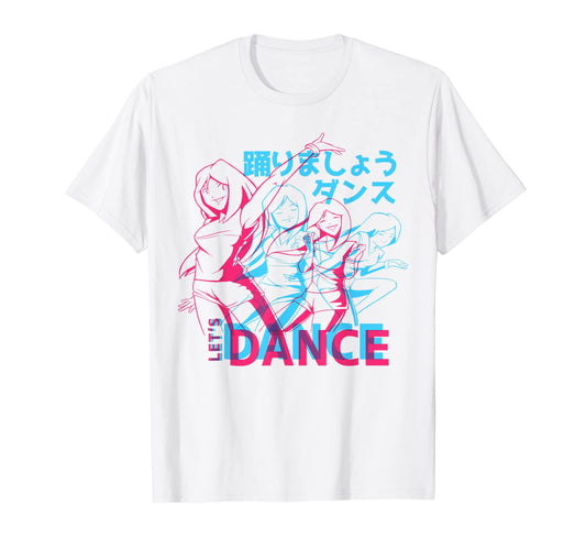 Anime Lets Dance K Pop Glitchy 90S T-Shirt - Fun Novelty Design Men Women - T-Shirt, Sweatshirt, Hoodie