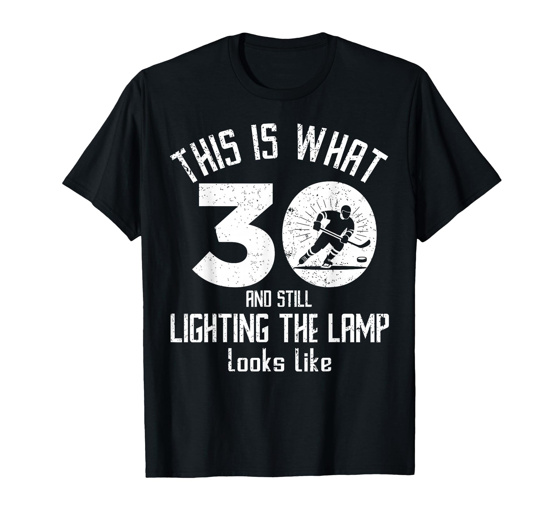 Funny Ice Hockey 30Th Birthday 30 T-Shirt - Fun Novelty Design for Adults - T-Shirt, Sweatshirt, Hoodie
