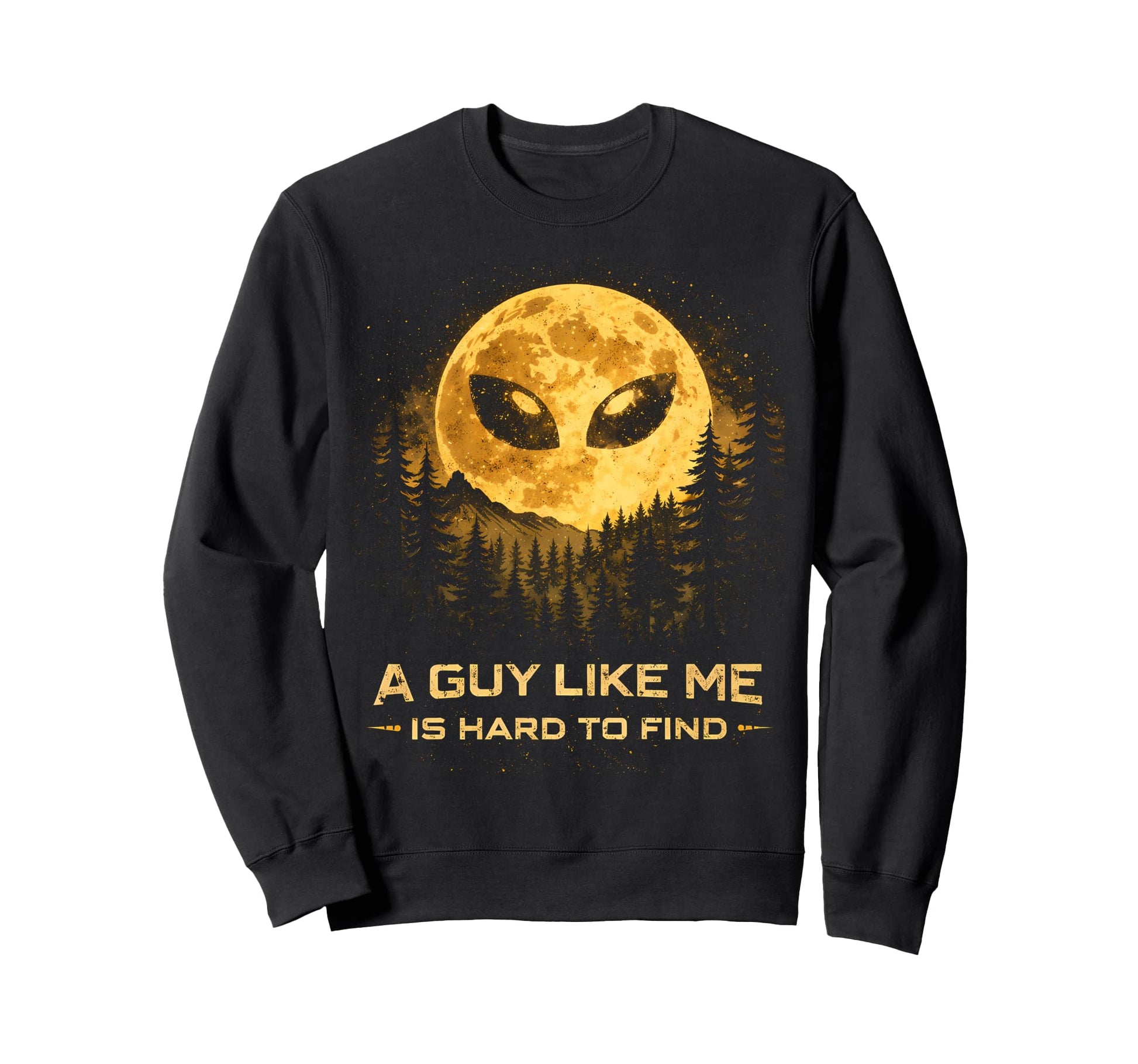 Funny Alien Sunset Forest Sci Fi Sweatshirt - Streetwear Style Men Women - T-Shirt, Sweatshirt, Hoodie