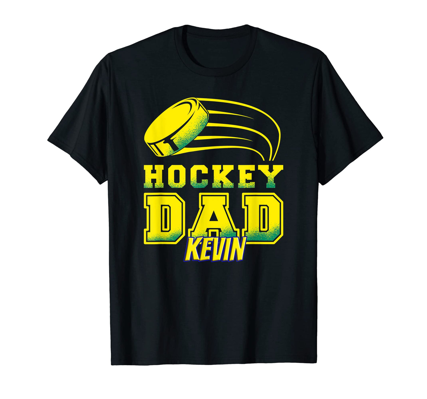 Kevin Hockey Dad Puck Mens T-Shirt - Unique Graphic Men Women - T-Shirt, Sweatshirt, Hoodie