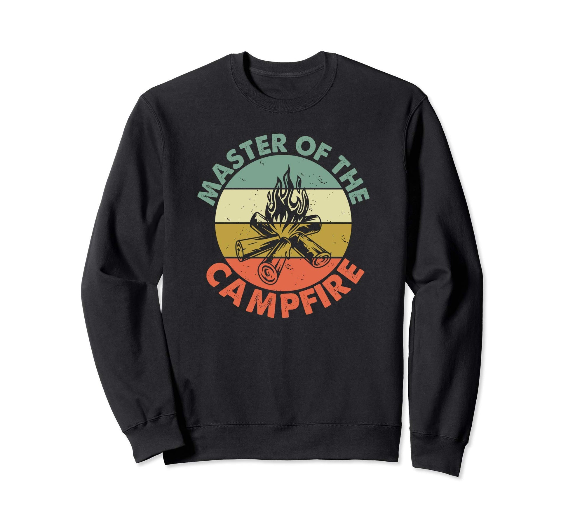 Master Campfire Dad Camping Sweatshirt - Custom Art Print Men Women - T-Shirt, Sweatshirt, Hoodie