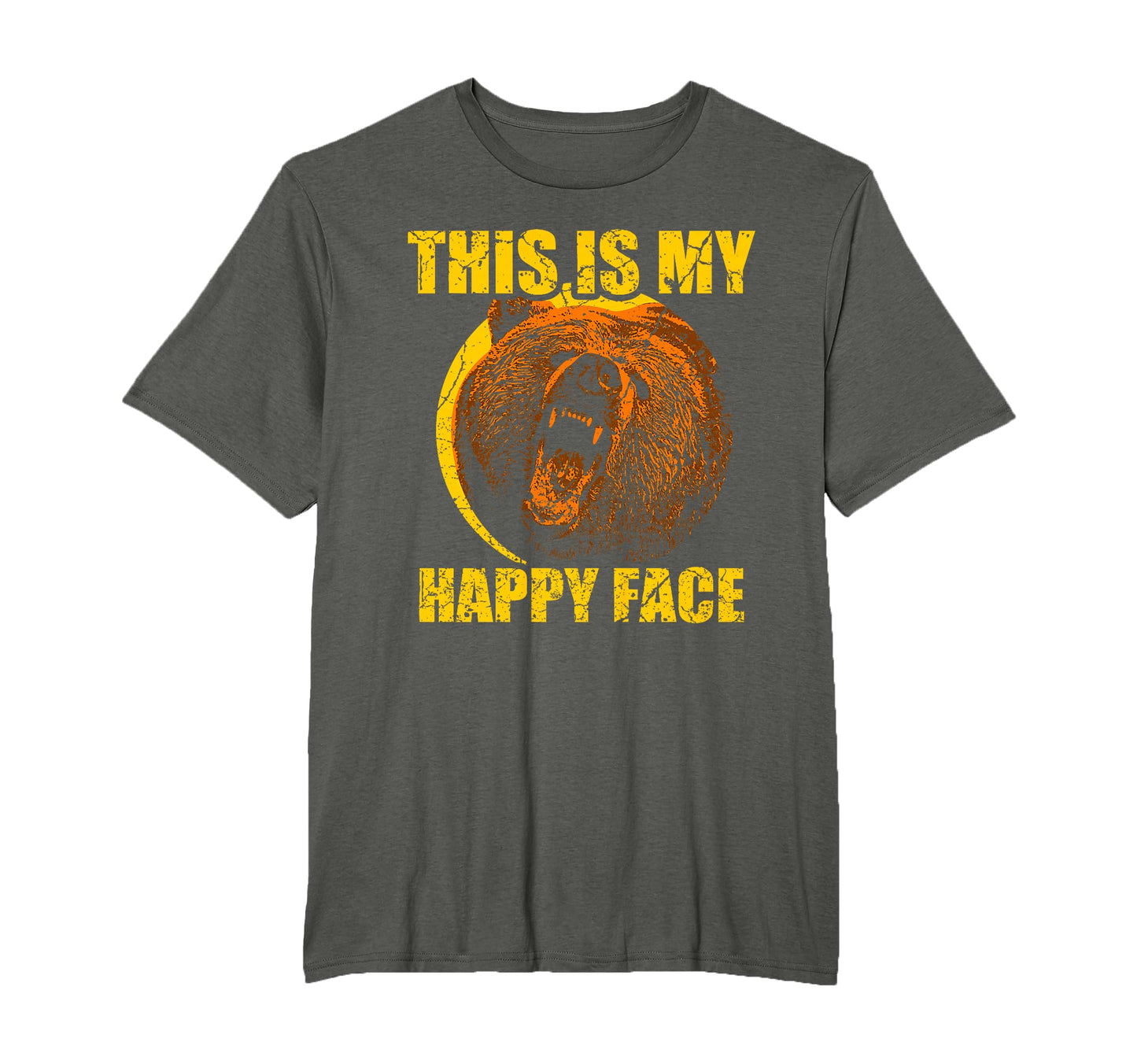 This Is My Happy Face Bear Funny T-Shirt - Aesthetic Graphic for Adults - T-Shirt, Sweatshirt, Hoodie
