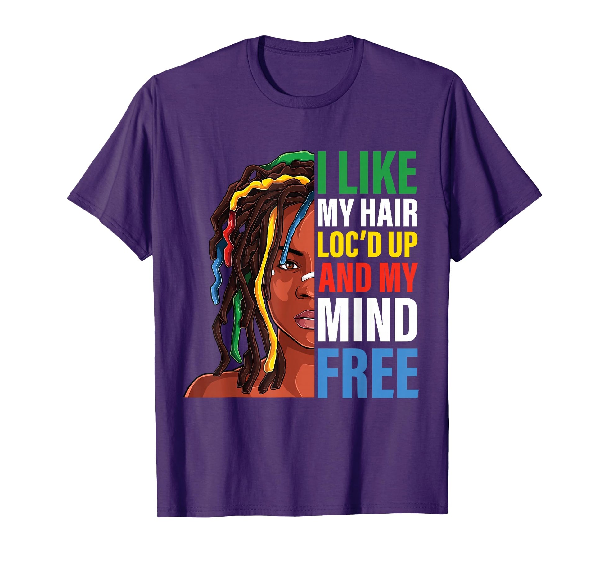 Loc Hair Black Funny I Like My Hair Locd T-Shirt - Trendy Graphic Unisex - T-Shirt, Sweatshirt, Hoodie